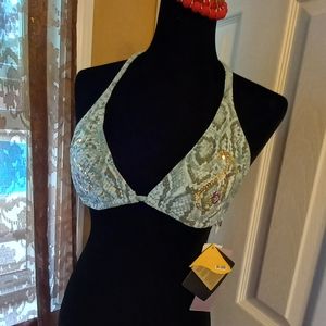 Cia Maritima Brazilian Bikini Paisley & Snakeprint Swim Top